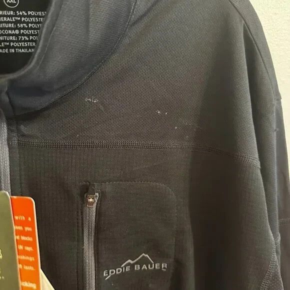 NWT Eddie Bauer Breathable Mesh 1/4 Zip Shirt in Black - Size XXL - Picture 12 of 13